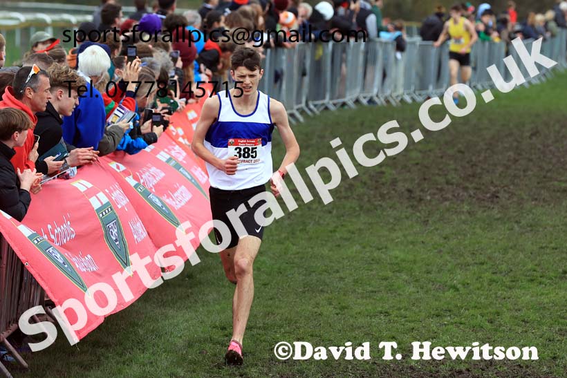 Senior Boys 2024 English Schools Cross Country Champs., Pontefract, March 16th.  Photo: David T. Hewitson/Sports for All Pics